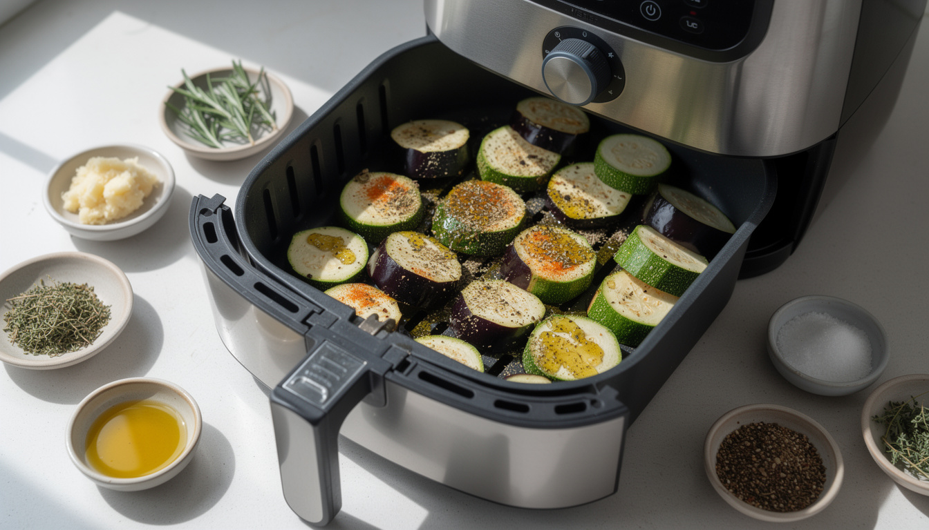découvrez comment préparer facilement des courgettes et aubergines savoureuses avec un air fryer pour des plats délicieux et légers en un rien de temps.