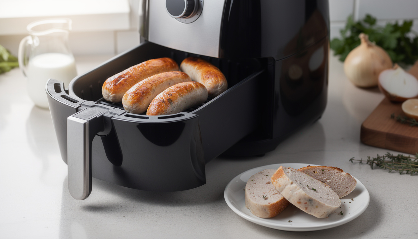 découvrez nos astuces pour réussir facilement la cuisson du boudin blanc à l'air fryer, pour une chair tendre et une peau croustillante à chaque fois.