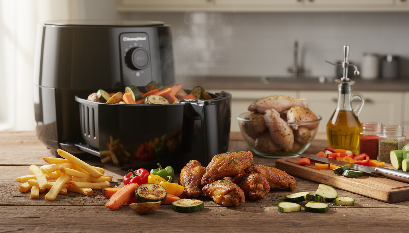 découvrez quels aliments cuisiner dans un air fryer et apprenez les meilleures techniques pour les préparer parfaitement, sainement et savoureusement.