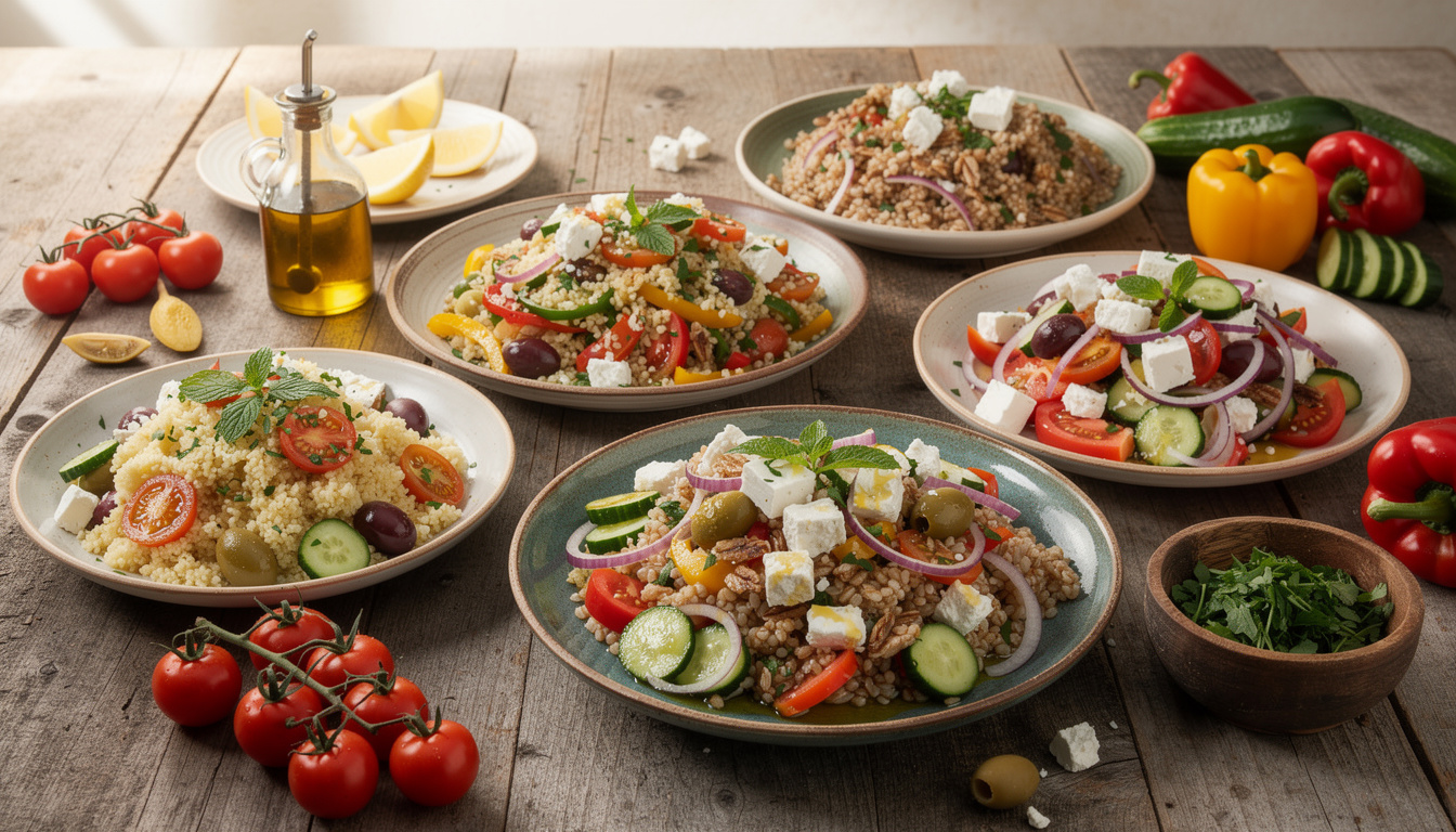découvrez des recettes faciles de céréales méditerranéennes pour préparer des repas savoureux, sains et rapides à cuisiner au quotidien.