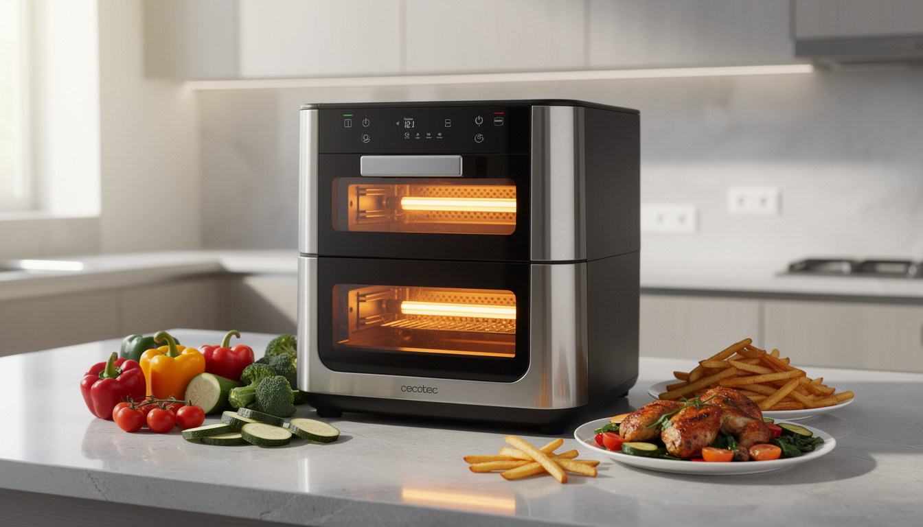 découvrez notre avis complet sur la friteuse airfryer cecotec ceceofry duoheat 8000, ses performances, ses avantages et comment elle peut révolutionner votre cuisine saine et rapide.