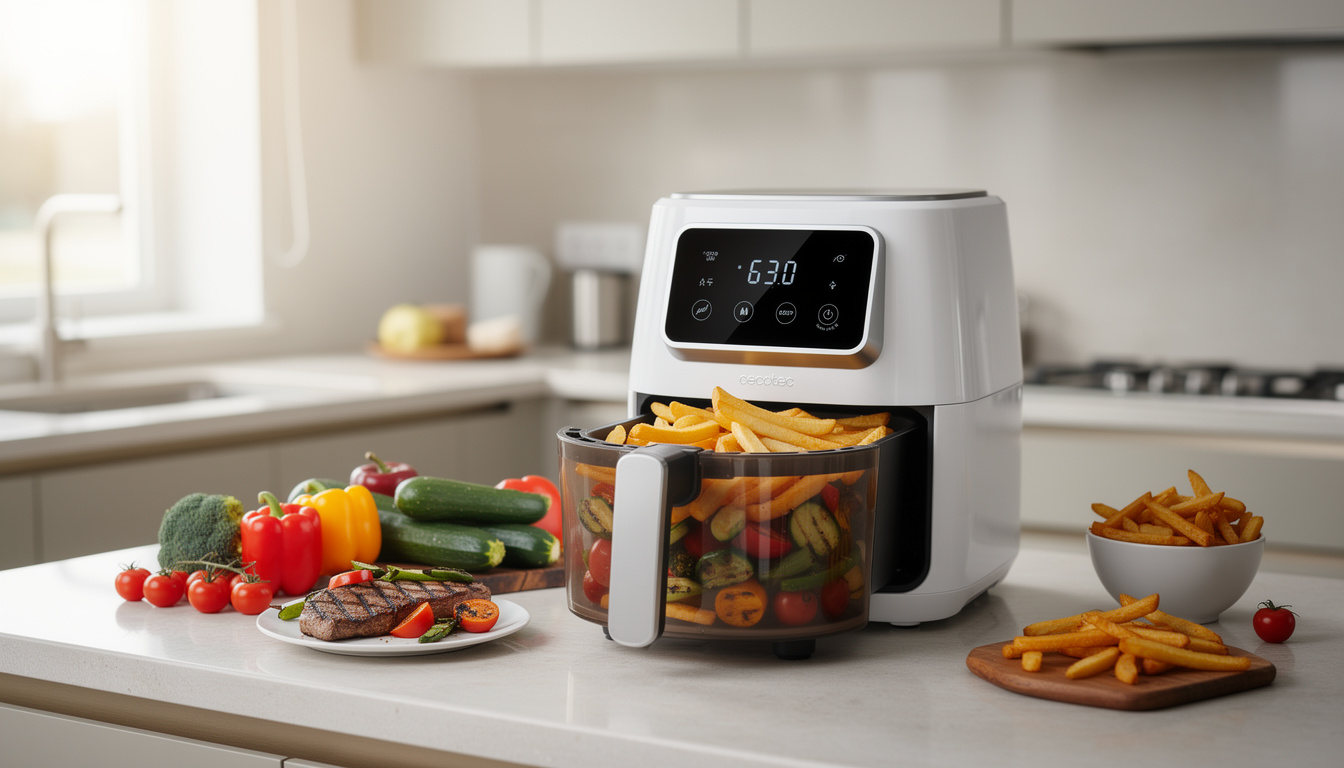 découvrez notre avis complet sur la friteuse airfryer cecotec cecofry & grill 6,5 l : performances, design moderne et toutes ses fonctionnalités détaillées pour une cuisine saine et facile.