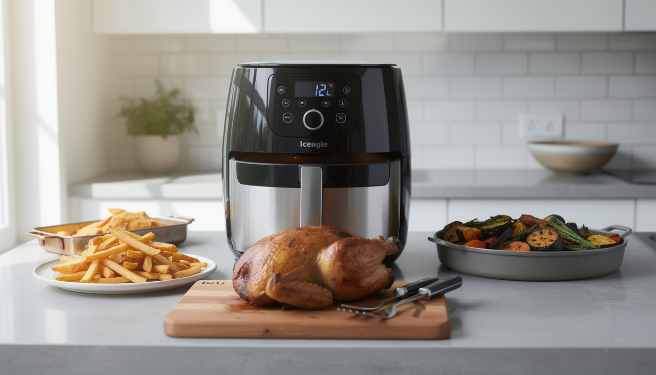 découvrez notre avis complet sur la friteuse sans huile iceagle 12 l : performance, design moderne et excellent rapport qualité-prix pour une cuisine saine et facile.