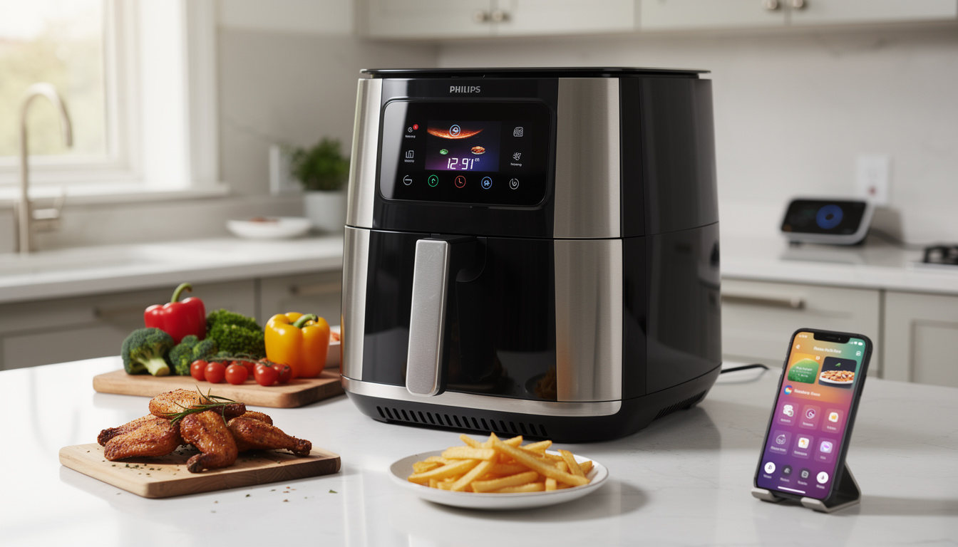 découvrez notre avis complet sur la friteuse philips airfryer hd9880 xxl connectée, alliant performance exceptionnelle et fonctionnalités innovantes pour une cuisine saine et facile.
