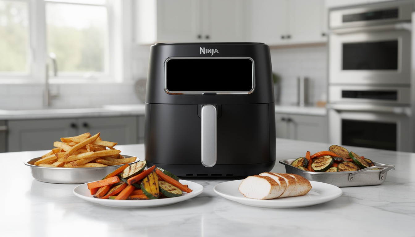 découvrez notre avis complet sur la friteuse sans huile ninja air fryer max 5,2 l : performances, avantages et utilisations en cuisine pour des repas sains et savoureux.