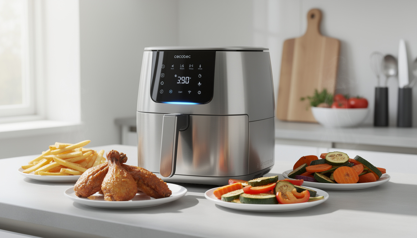 découvrez notre avis complet sur l'airfryer cecotec cecofry duoheat 4000, son excellente performance et son utilisation facile pour des repas sains et savoureux.