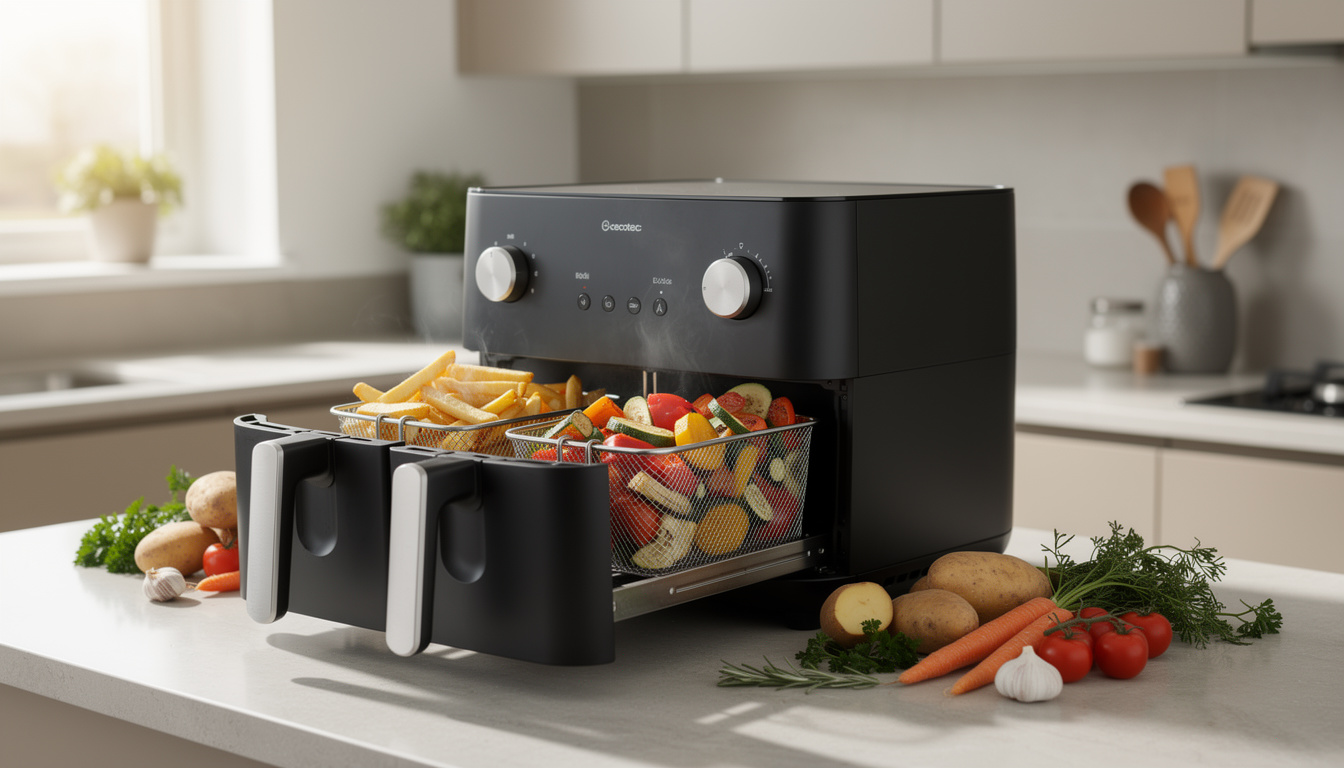 découvrez notre avis complet sur la airfryer cecotec cecomfry double 10 l, alliant performance et fonctionnalités pour une cuisson saine et rapide.