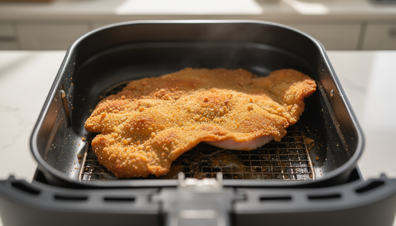 découvrez comment réussir parfaitement la cuisson de l'escalope milanaise à l'air fryer grâce à nos conseils pratiques pour un plat croustillant et savoureux.