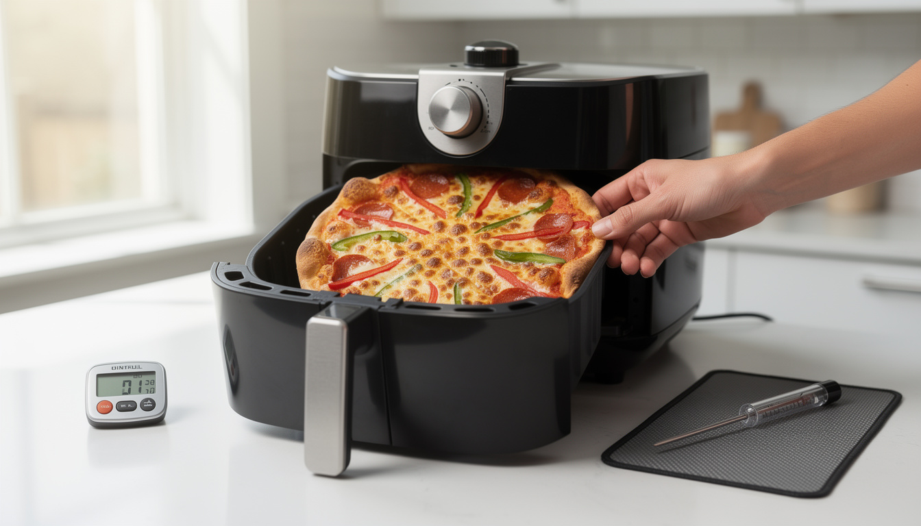 découvrez nos astuces pour réussir parfaitement la cuisson d'une pizza surgelée dans une air fryer. obtenez une pizza croustillante et savoureuse en quelques minutes seulement.