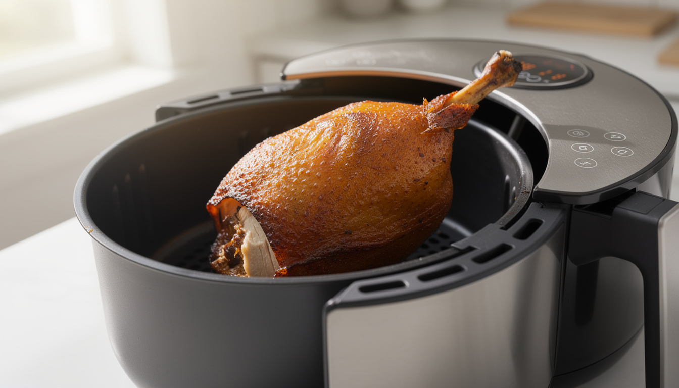 découvrez comment préparer une cuisse de canard confite parfaitement croustillante et savoureuse grâce à votre air fryer ninja, avec des astuces simples et efficaces pour un résultat gourmand.