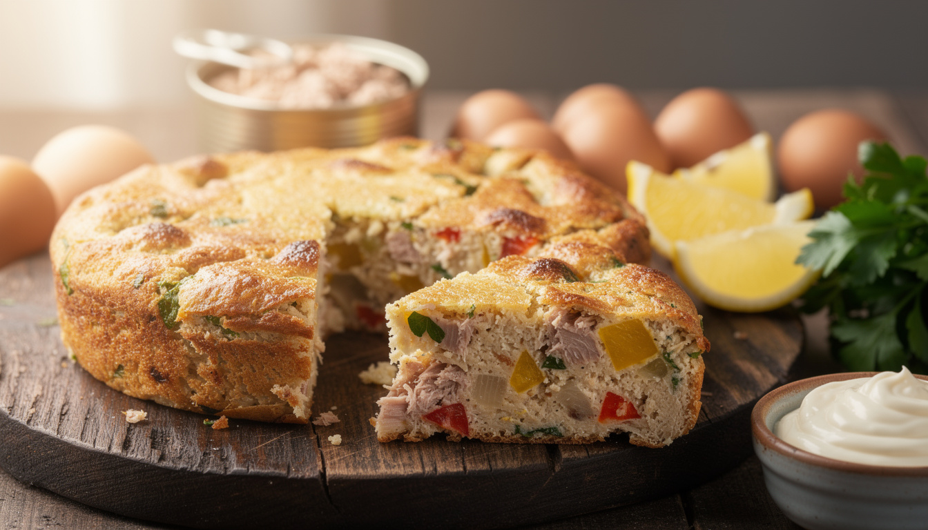 découvrez une recette facile et rapide de cake au thon à préparer à l'air fryer, idéale pour un apéritif gourmand et sans prise de tête.
