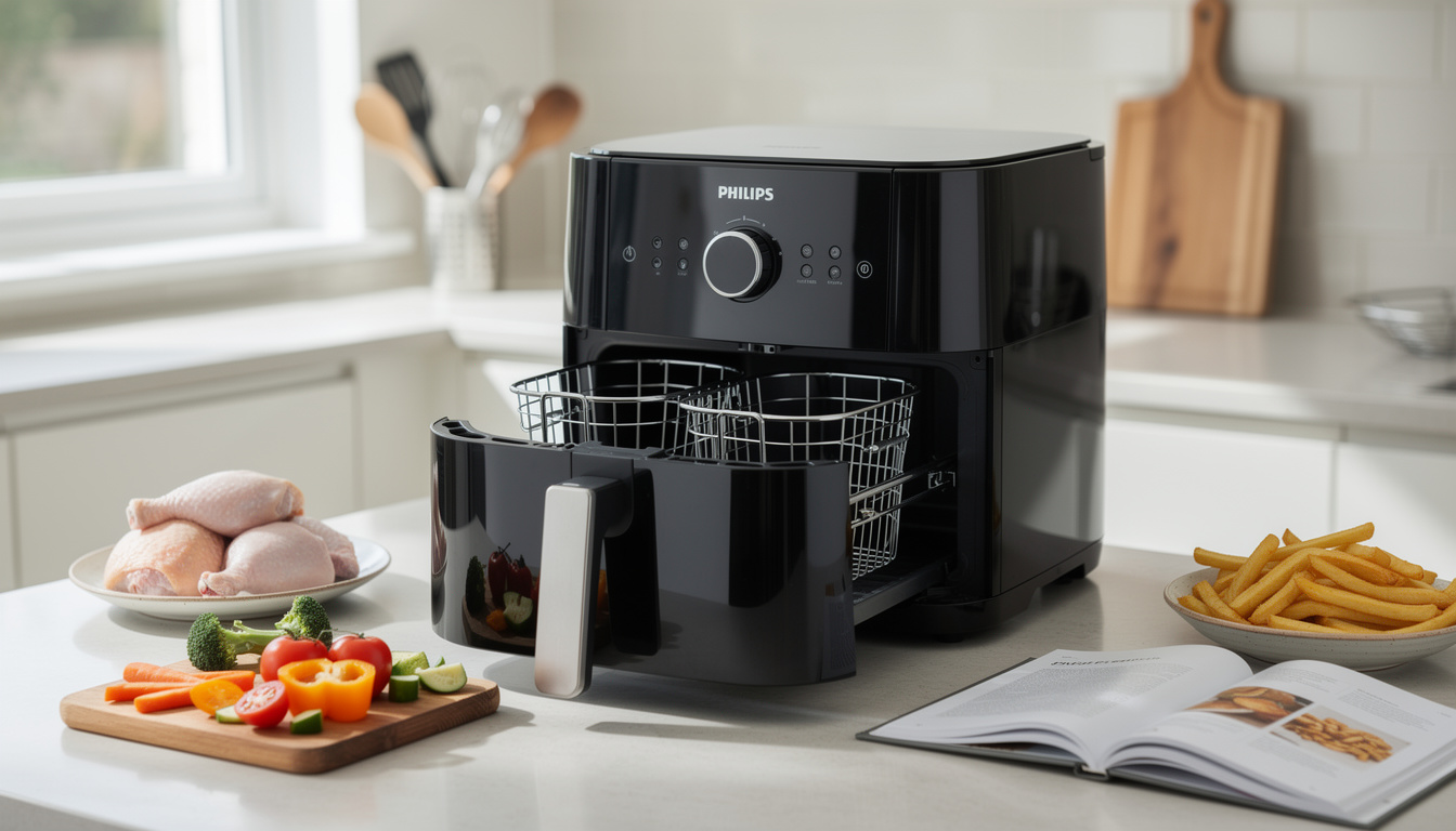 découvrez notre avis complet sur l'airfryer philips dual 9 l : performances, facilité d'utilisation et conseils d'experts pour bien cuisiner.