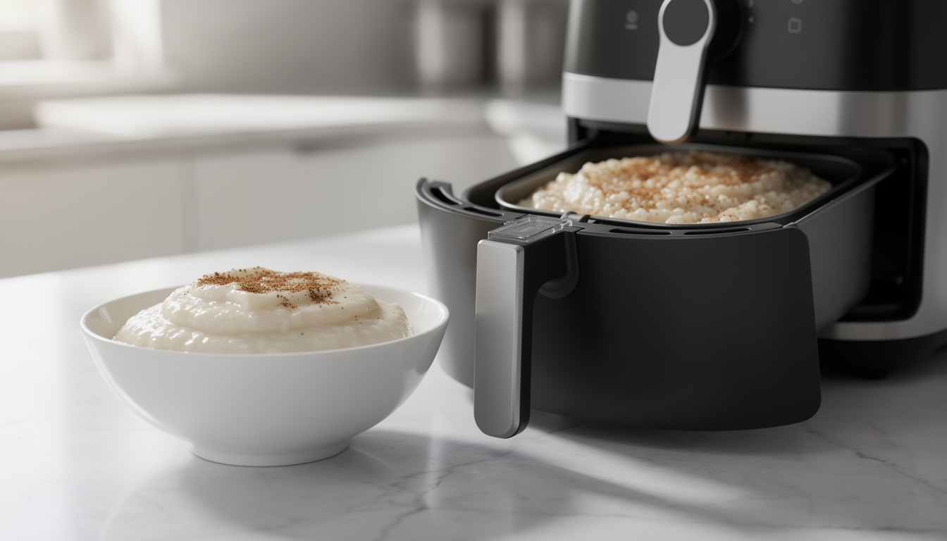 découvrez comment préparer un riz au lait savoureux et parfaitement cuit grâce à l'air fryer. suivez nos conseils simples pour un dessert crémeux et délicieux à chaque fois.