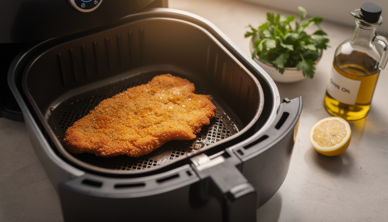 découvrez comment réussir parfaitement votre escalope milanaise à l'air fryer grâce à nos conseils sur le temps de cuisson optimal et nos astuces pour une texture croustillante et savoureuse.